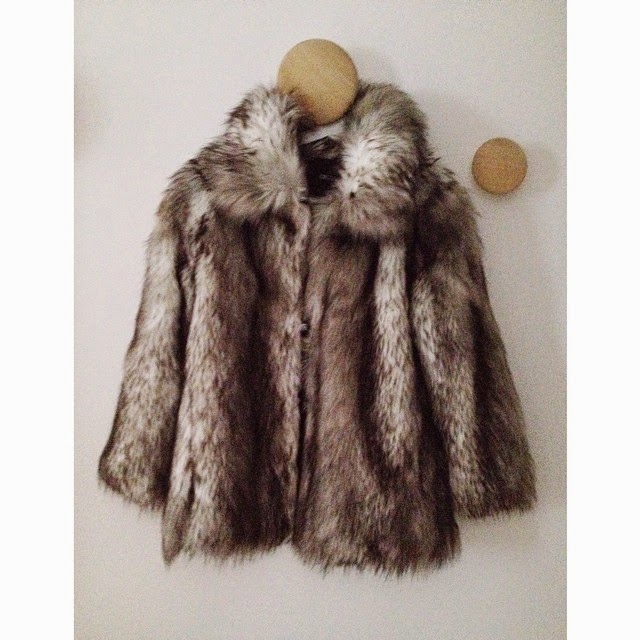 Faux-fur-jacket