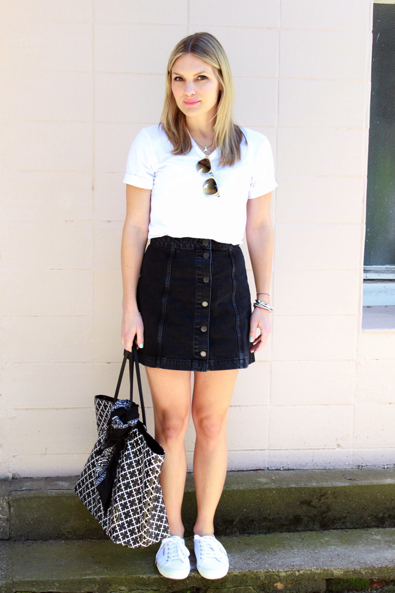 The button skirt | Rosy Cheeks